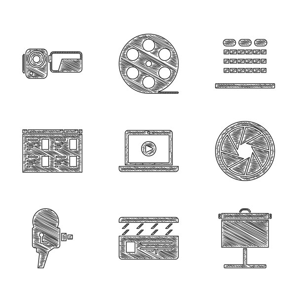 设置在线播放视频电影拍板投影图片下载