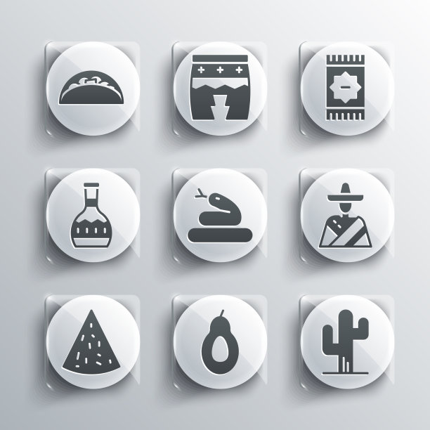 设置鳄梨仙人掌墨西哥人草帽蛇图片下载