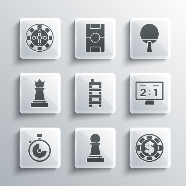 设置国际象棋赌场筹码与美元运动图片下载