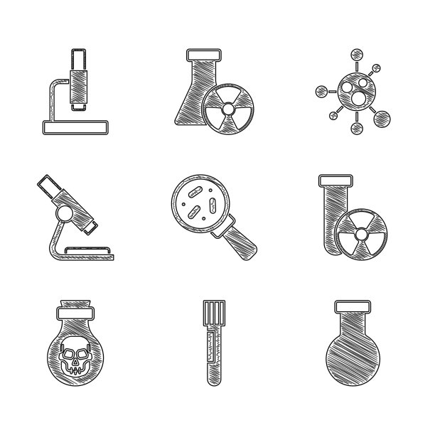 将微生物置于放大镜试管下图片下载