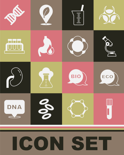 设置试管和烧瓶标签为生态健康图片下载