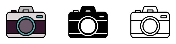 相机图标设置平面设计图标图片下载