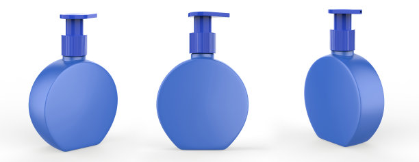 带泵的圆形塑料瓶图片下载