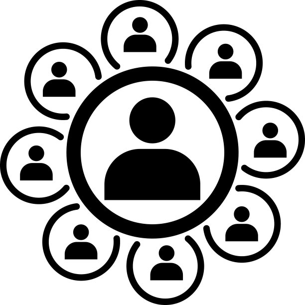 人力资源管理商业概念图标图片下载