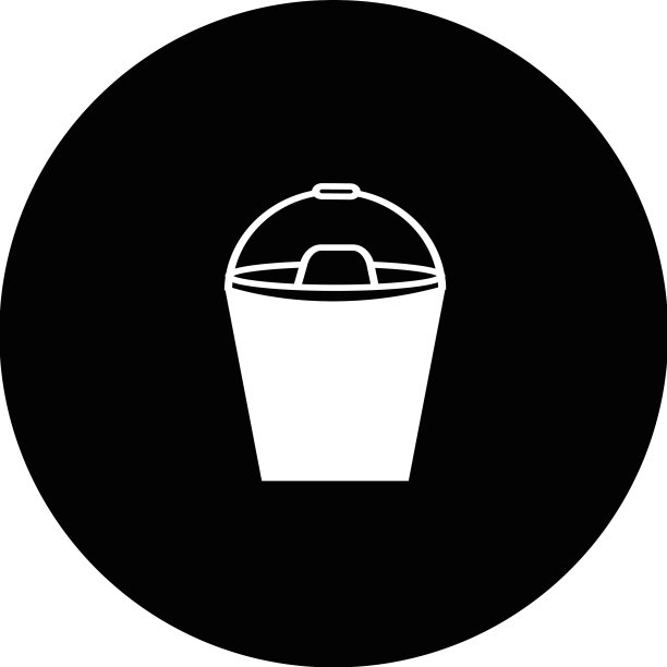 水桶图标扁平符号图片下载