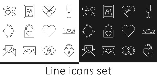 设置线城堡的形状的心咖啡杯图片下载