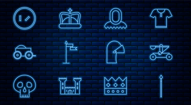 设置线中世纪的矛弩发射石头图片下载