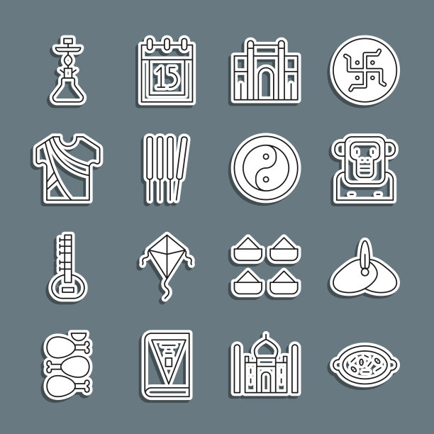 在一碗印度头饰头巾中设置线kheer图片下载