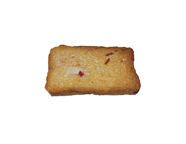 水果rusk接近孤立的白色背景。图片下载