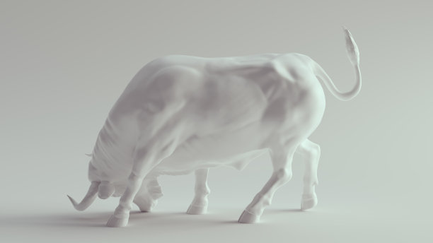 白瓷肌牛图片下载