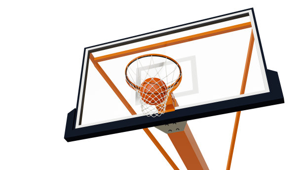 篮球孤立在白色背景上图片下载