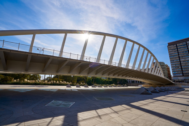 图里亚的巴伦西亚·阿拉米达展览桥图片下载