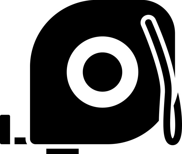 收缩卷尺的图标图片下载