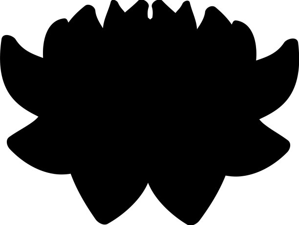 曼海蒂荷花剪影图片下载