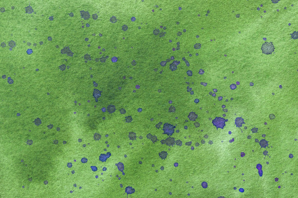 抽象画底色海军蓝和绿色。帆布上有污迹的水彩画。橄榄艺术品碎片图片下载