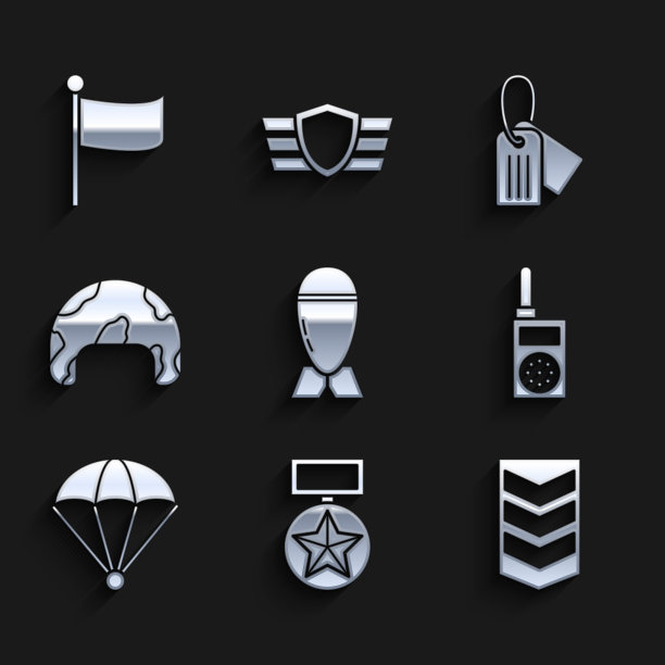 设置航空炸弹军事奖励勋章等级图片下载