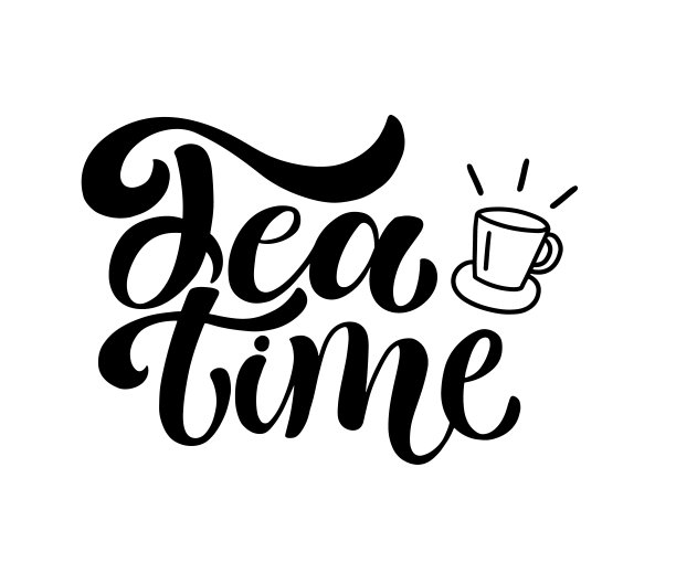 茶时间手绘插图。图片下载