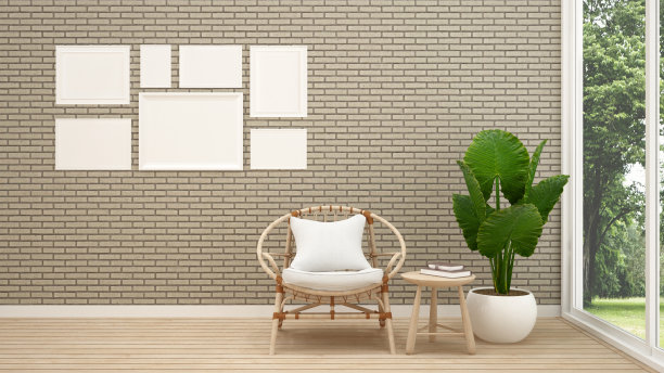 为物业开发或咖啡店设计生活区。为水疗商务或大堂酒店设计的等候区。三维演示图片下载