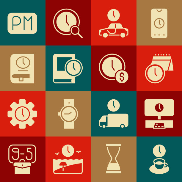 设置咖啡时间智能电视日历和时钟图片下载