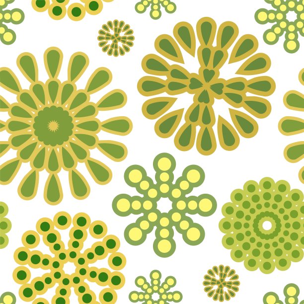 节日的背景。广场无缝模式。绿色的。烟火的闪光具有象征意义。爆竹,爆竹。平面设计。卡通风格。向量图片下载