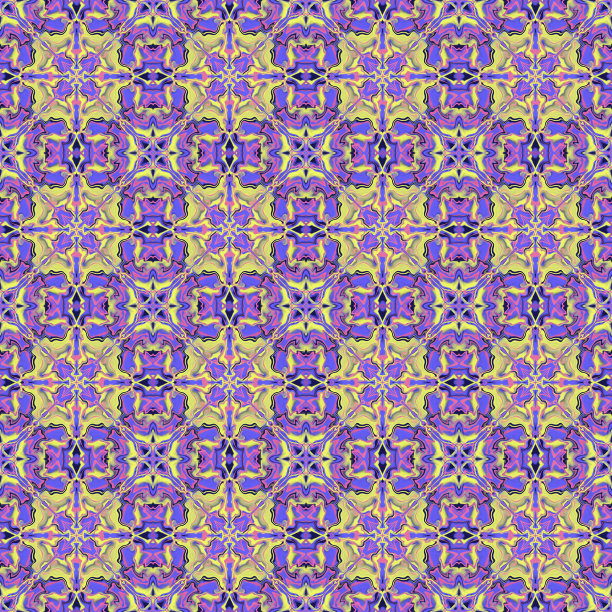 抽象万花筒色彩斑斓的无缝图案。图片下载