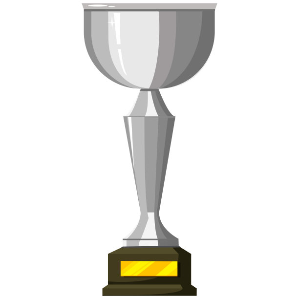 银杯孤立在白色的背景。图片下载