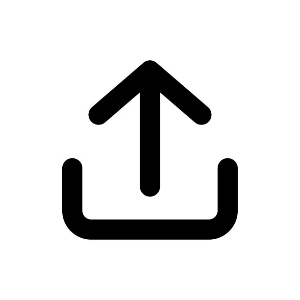上传的象征。箭头图标矢量插图在大纲风格图片下载