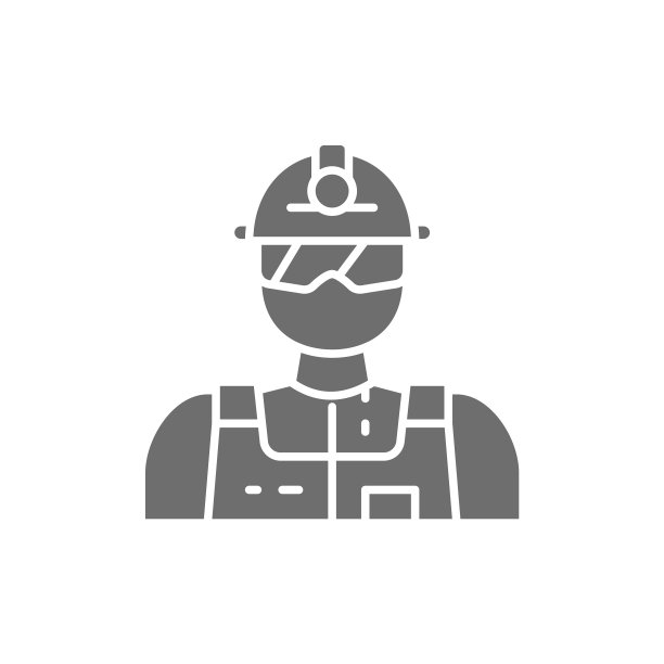 产业工人工程师建筑工人矿工灰色图片下载