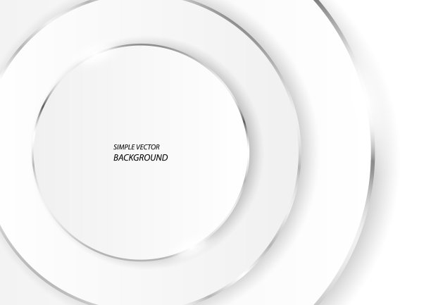 白色的圆圈和银色的线条图片下载