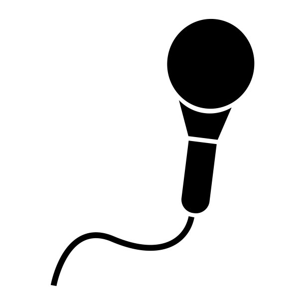 黑色的麦克风图标。沟通图标符号。经典的黑色麦克风标志。矢量插图。股票的形象。每股收益10。图片下载