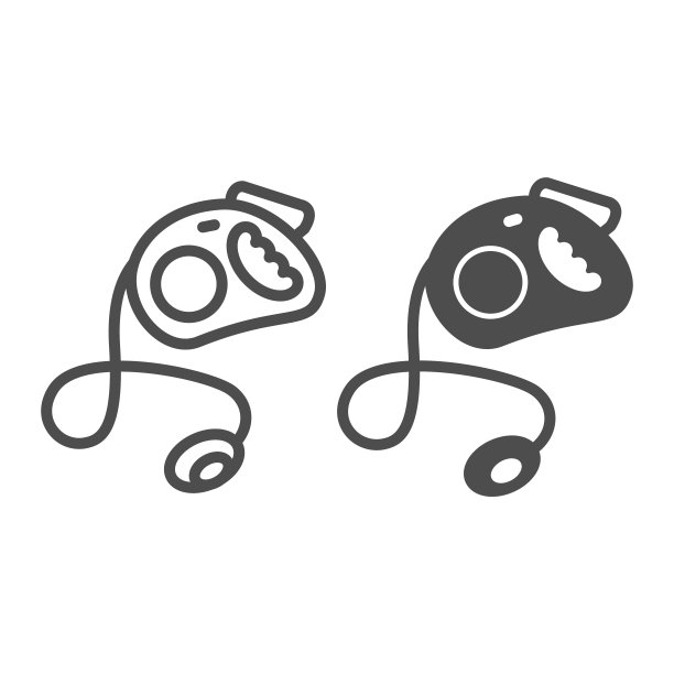 可伸缩的皮带，引导宠物线和固体图标，宠物概念，动物控制绳，白色背景上的安全带矢量标志，轮廓风格图标的移动概念和网页设计。矢量图形。图片下载