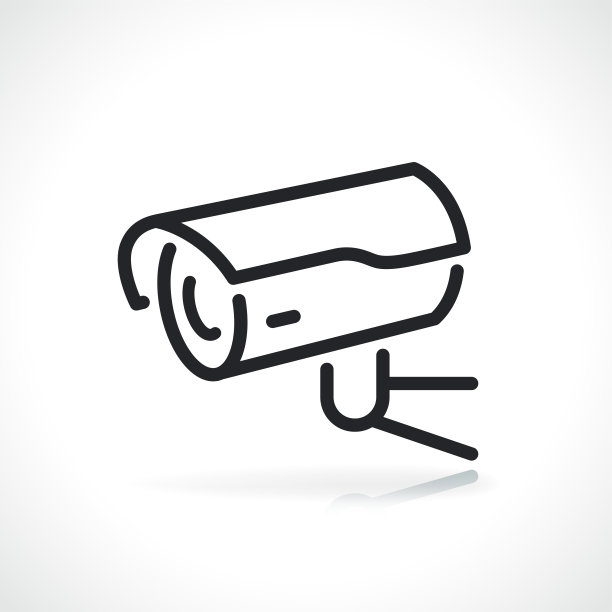 闭路电视或视频监控图标图片下载