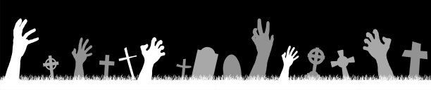 万圣节僵尸手拿墓碑图片下载