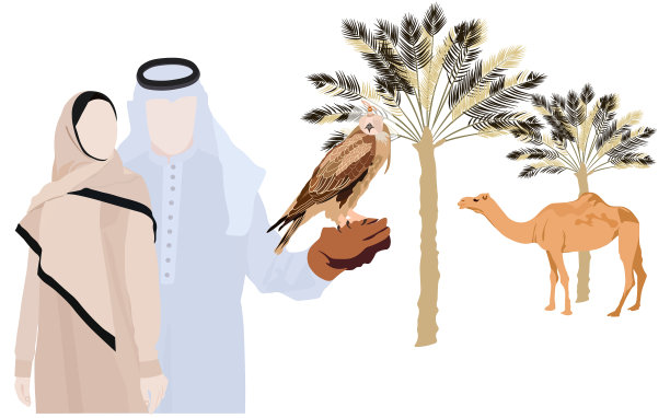 一个穆斯林家庭男人的股票图片下载