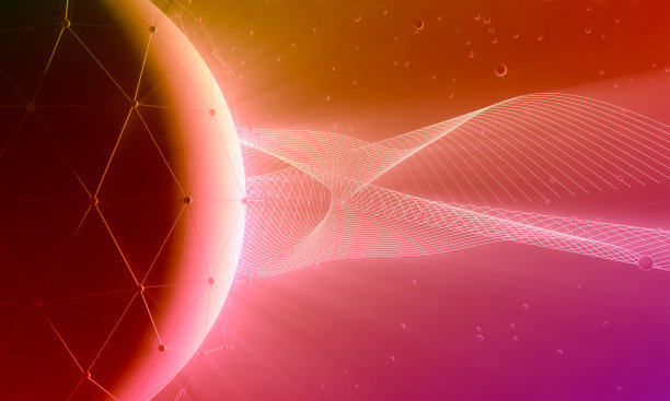 线与点连接风格的技术背景图片下载