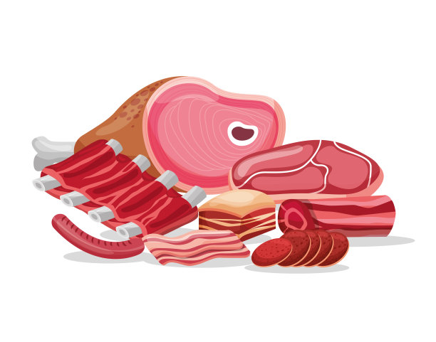 牛肉和猪肉图片下载