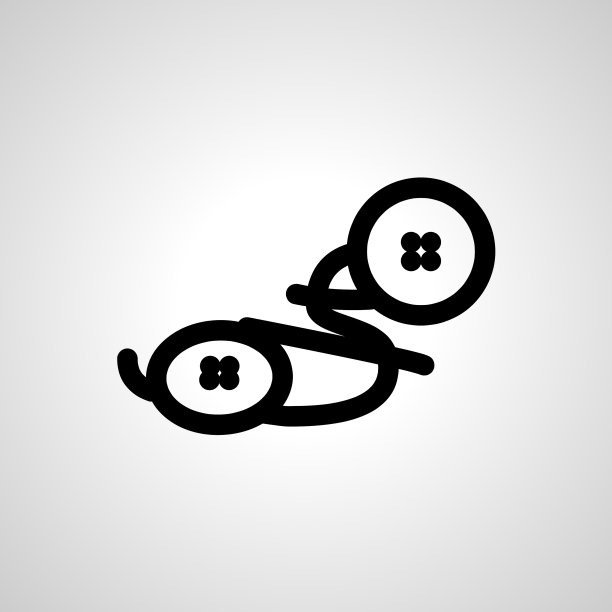 衣服按钮独立图标女裁缝设计图片下载