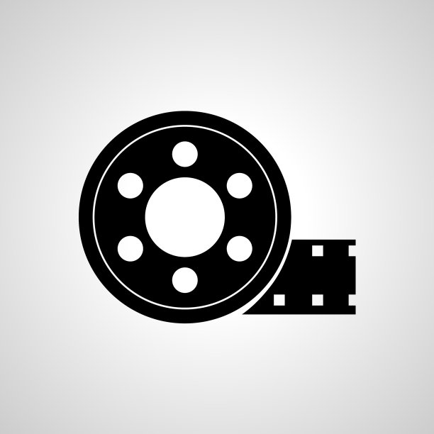 胶片卷轴线图标胶片胶带简单线图标图片下载