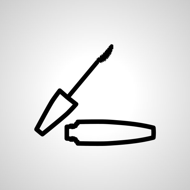 睫毛膏刷简单线图标睫毛膏刷图片下载