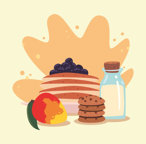 水果和饼干图片下载