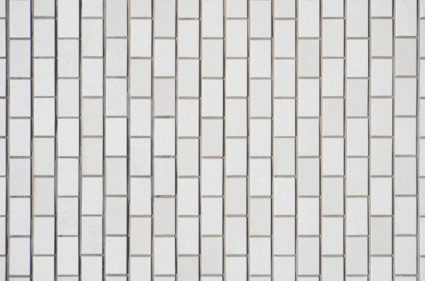 奢华的白色砖瓦墙面纹理背景图片下载