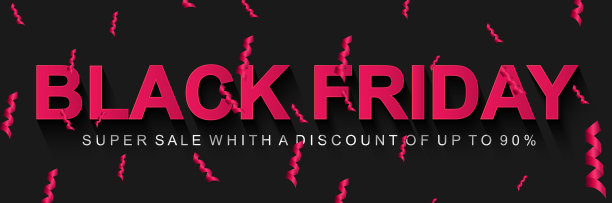 黑色星期五特卖横幅横海报图片下载