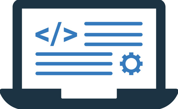 代码编程图标简单可编辑图片下载