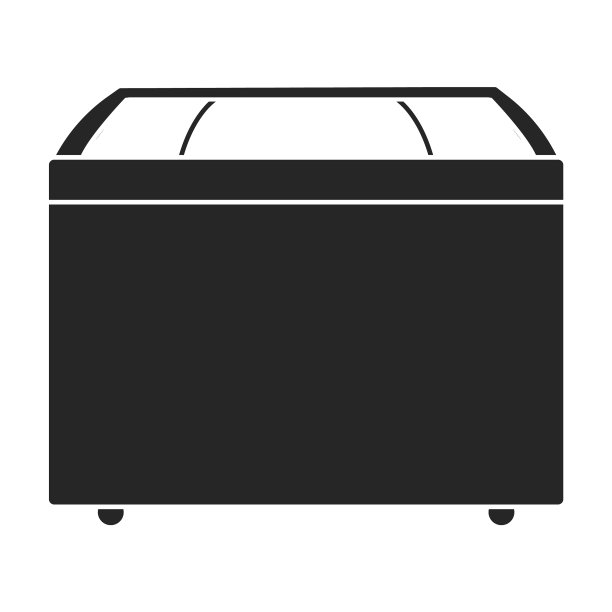 冰箱图标黑色图标隔离上图片下载