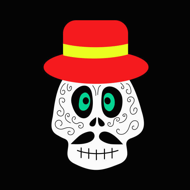 骷髅会是万圣节的主题图片下载