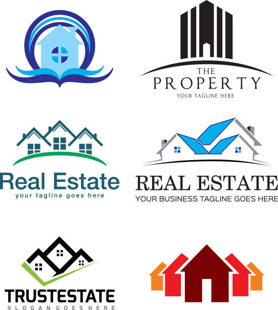 房地产标志设计模板图片下载