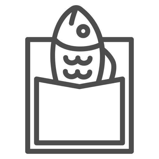 Bungeoppang线图标亚洲食物概念韩国图片下载