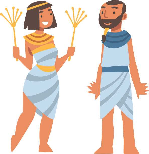 埃及男女角色穿着正宗图片下载