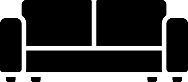 电影院的沙发图标图片下载