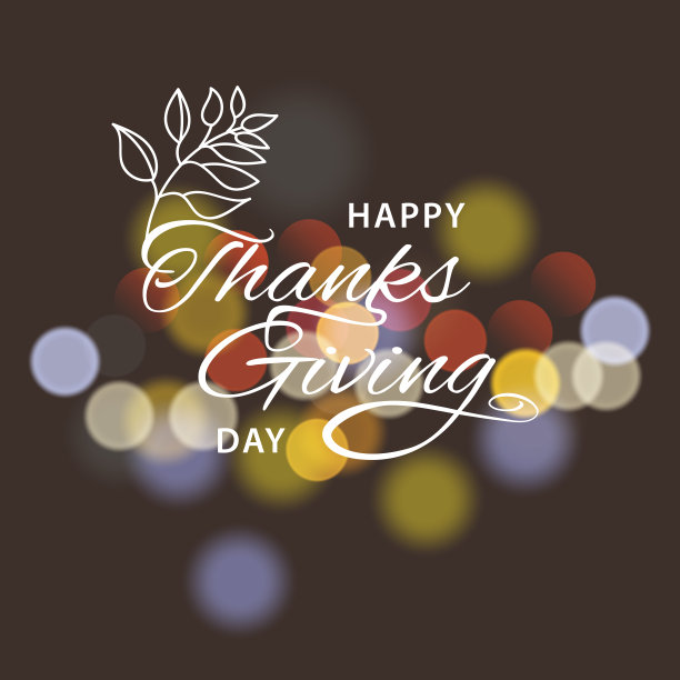 感恩节旗帜秋天模板图片下载